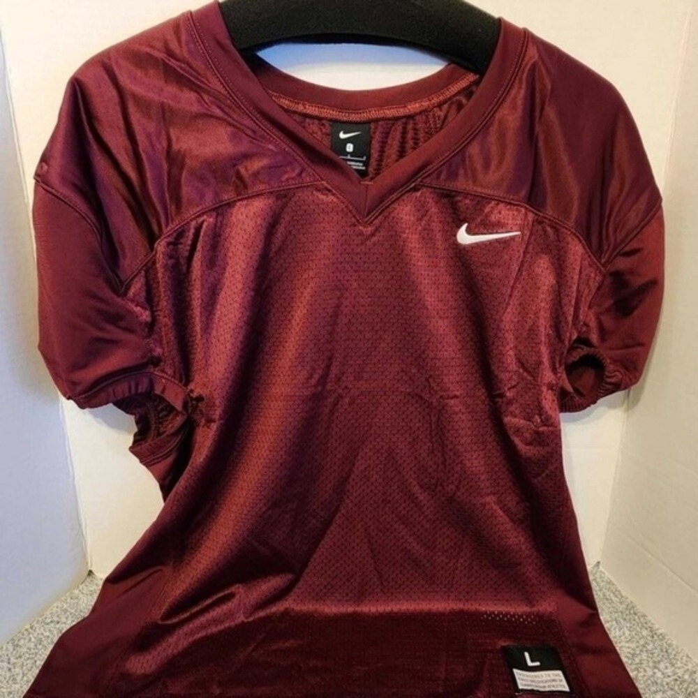 Nike Vapor Varsity Football Practice Mesh Jersey Size L Maroon 908729-669 NWT‎